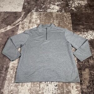 Callaway Golf 1/4 Zip Pullover Mens 2XLT Long Sleeve Sweatshirt Solid Gray